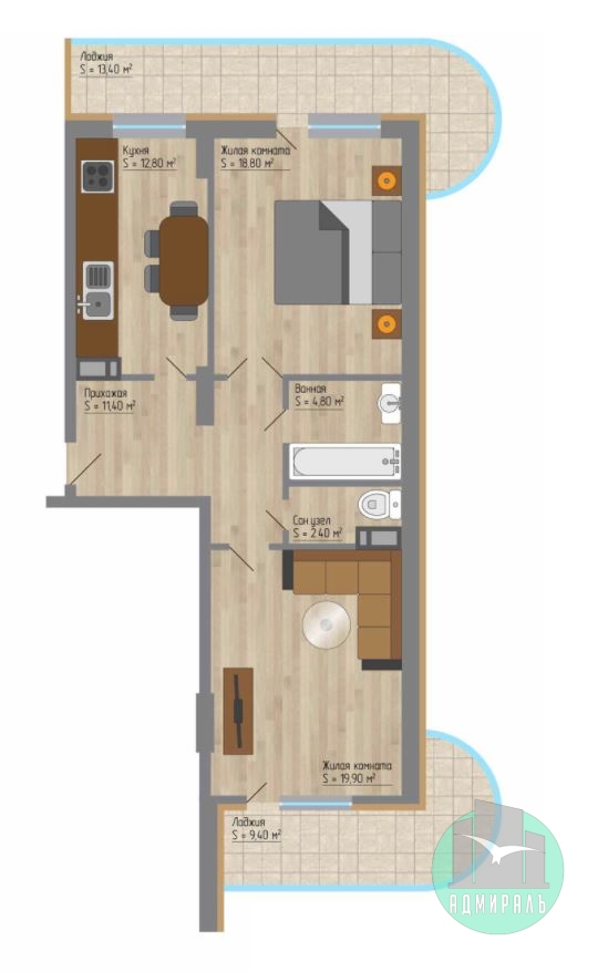 Продажа 2-комнатной квартиры, Новороссийск, Пионерская улица,  д.21Ак1